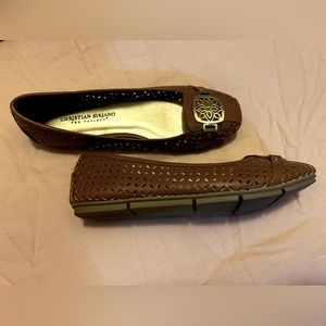 Light brown size seven CHRISTIAN SIRIANO shoes